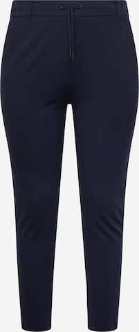 ONLY Carmakoma Tapered Broek 'Goldtrash' in Blauw: voorkant