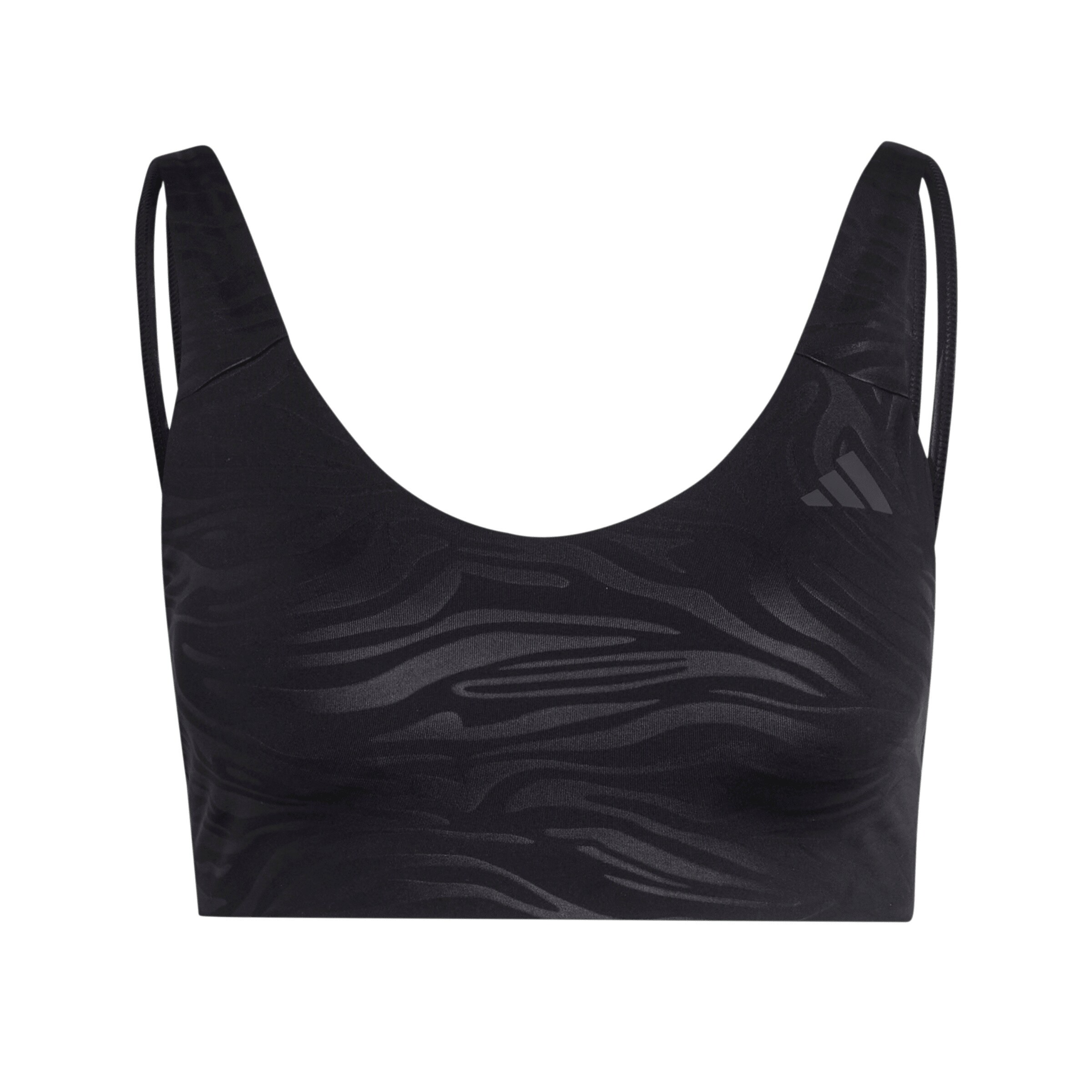 ADIDAS PERFORMANCE Bygelfri Sportbehå 'All Me Essentials' i svart: framsida