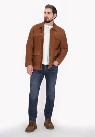 DreiMaster Vintage Демисезонная куртка 'Classic Look' в Коричневый