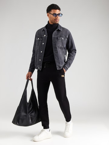 Karl Lagerfeld Ozke Hlače | črna barva