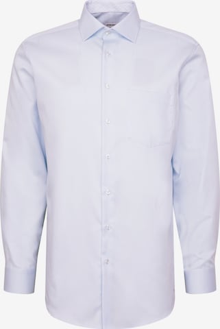 Coupe regular Chemise business 'SMART ESSENTIALS' SEIDENSTICKER en bleu : devant