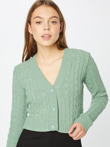 GLAMOROUS Knit Cardigan in Green: front