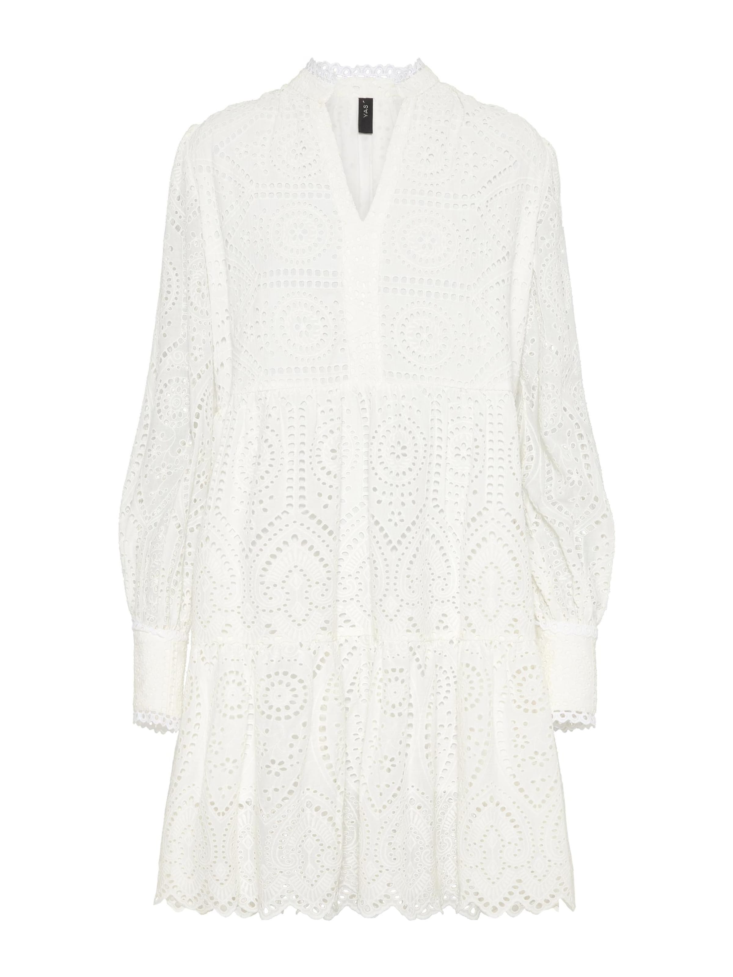 YAS Μπλουζοφόρεμα 'Holi' σε λευκό: μπροστά