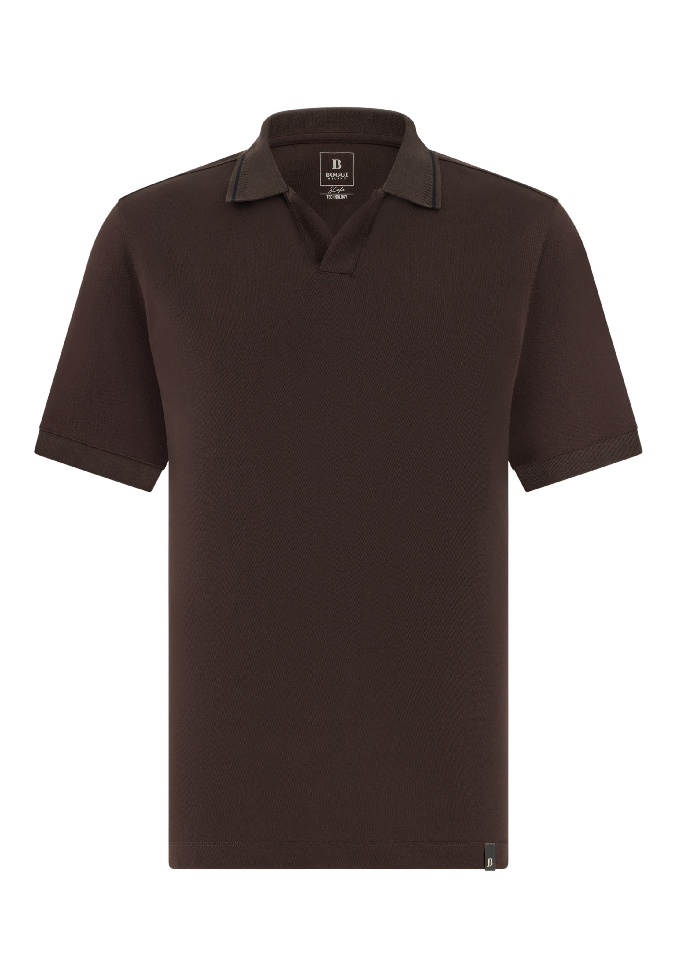 Boggi Milano Shirt in de kleur Donkerbruin, Productweergave