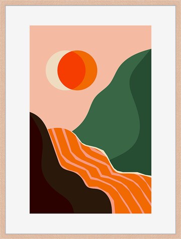 Liv Corday Bild 'Sunset Shapes' in Braun: predná strana