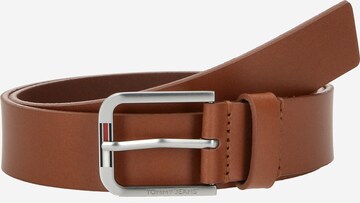 Tommy Jeans Belt 'Austin' in Brown: front