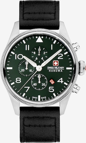 SWISS MILITARY HANOWA Analoog horloge 'THUNDERBOLT CHRONO' in Zwart: voorkant