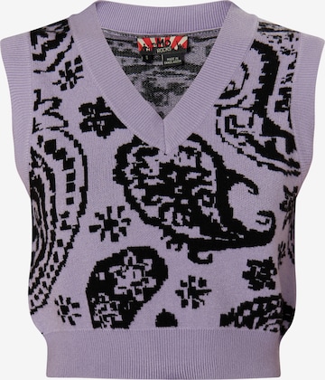 myMo ROCKS Sweater 'Ucy' in Purple: front