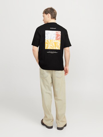 JACK & JONES Футболка 'JORSplit' в Черный: спереди