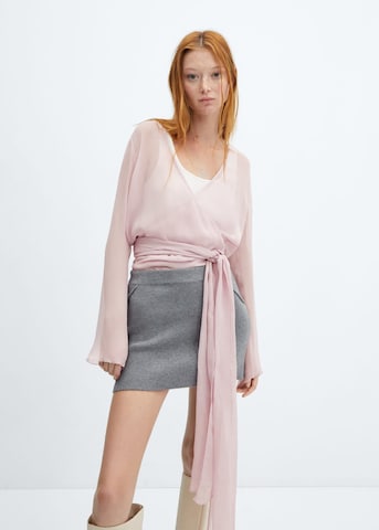 MANGO Blouse 'brisa' in Roze: voorkant