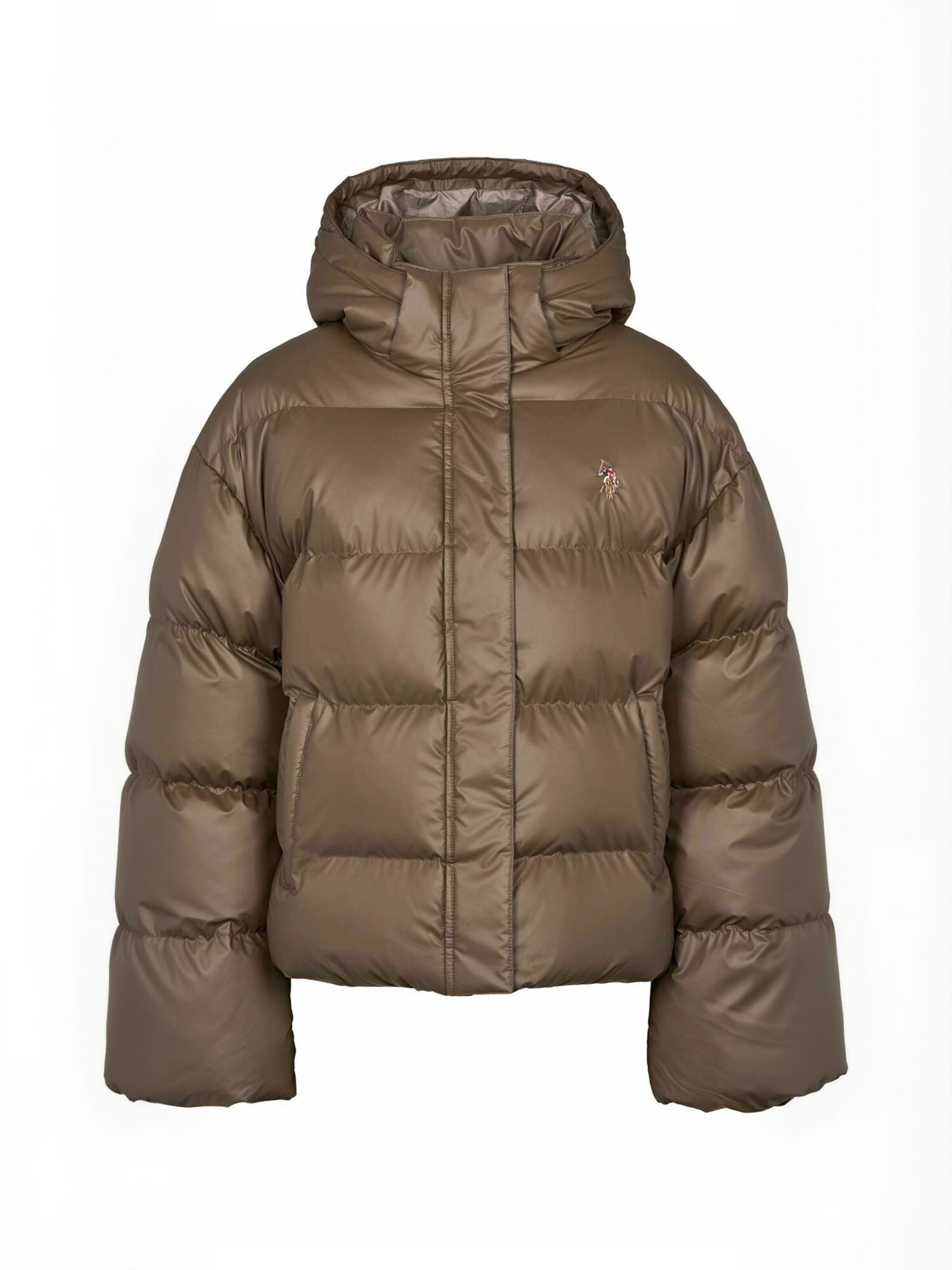 U.S. POLO ASSN. Winter Jacket ' UWLean ' in Braun: Vorderseite