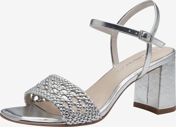 TAMARIS Strap Sandals in Silver: front