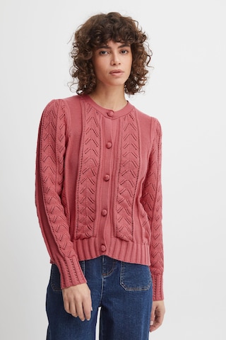 Atelier Rêve Knit Cardigan in Pink: front