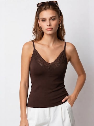 MixRay Top in Braun: Vorderseite