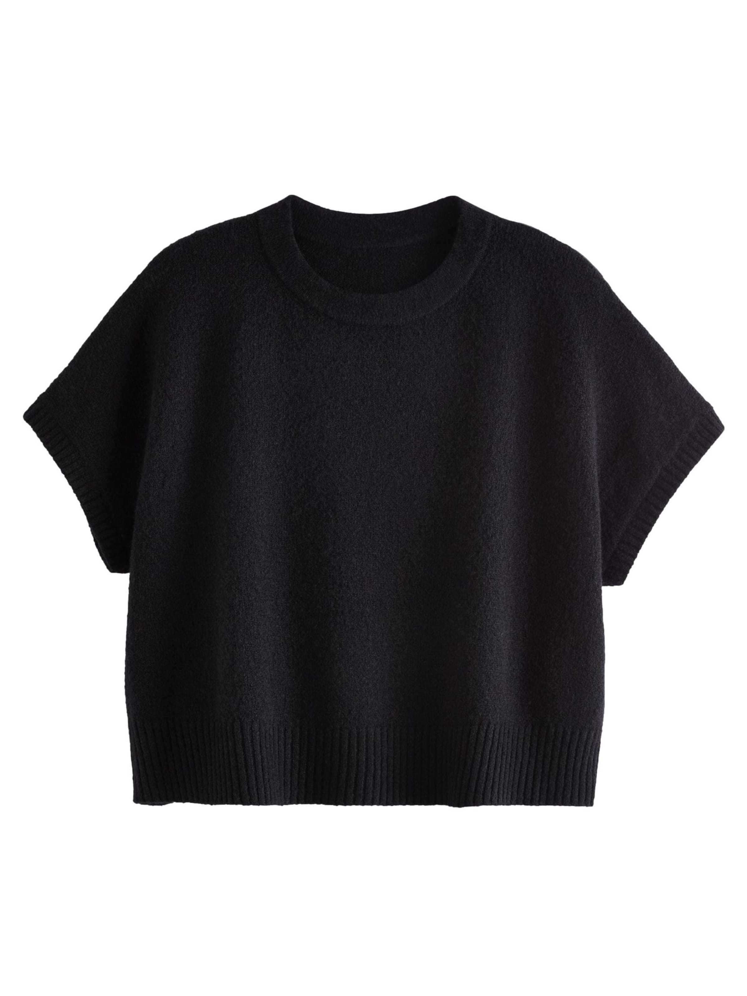 Next Pulóver - fekete: elől