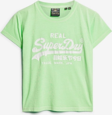 T-shirt Superdry en vert : devant