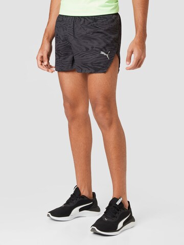 PUMA Regularen Športne hlače 'Ultraweave S3' | črna barva: sprednja stran