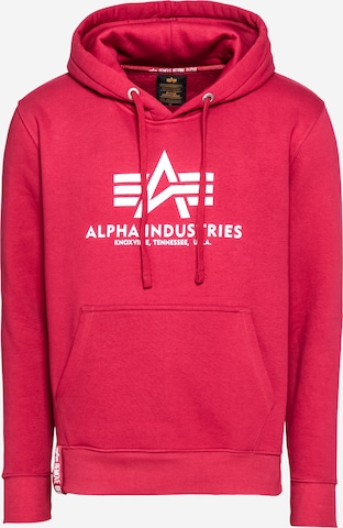 ALPHA INDUSTRIES Mikina – červená: přední strana