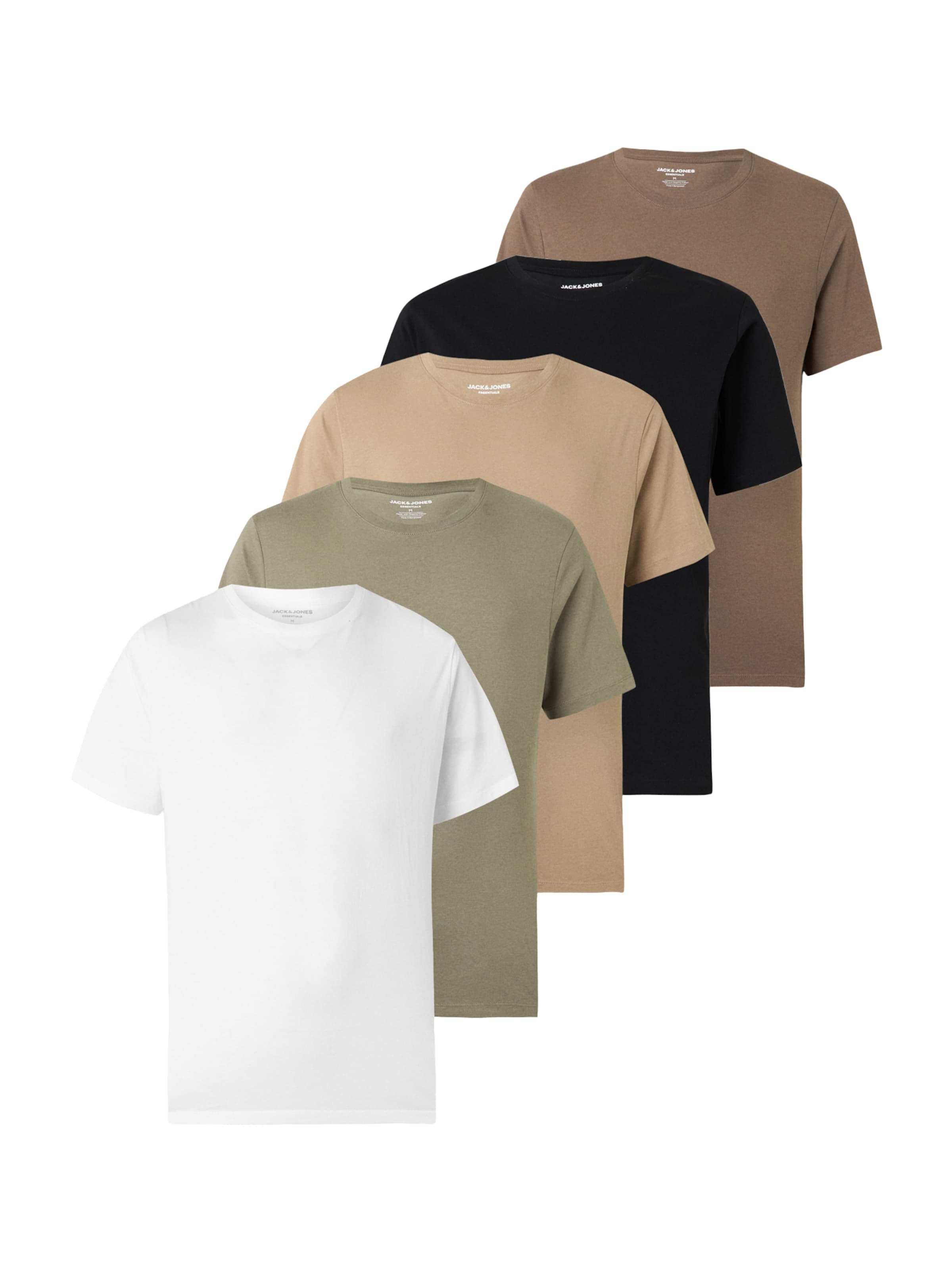 T-Shirt JACK & JONES en beige : devant