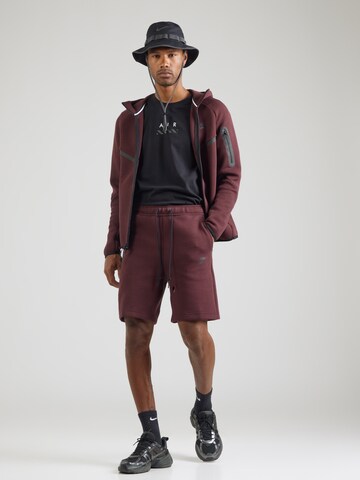 Nike Sportswear Кофта на молнии 'TECH FLEECE' в Красный