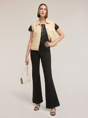 évasé Pantalon MOTIVI en noir