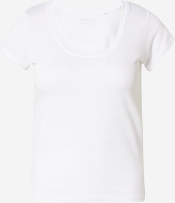 T-shirt GUESS en blanc : devant