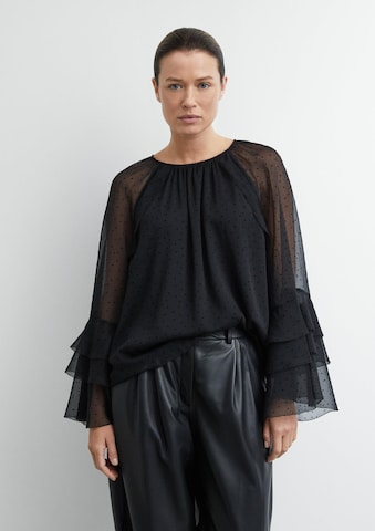 COMMA Blouse in Zwart: voorkant