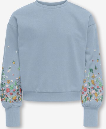 ONLY GIRLS Mikina 'KOGBROOKE' – modrá: přední strana