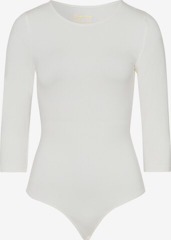 Les Lunes Shirtbody 'Alena' in Weiß: predná strana