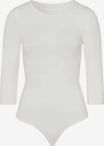 Les Lunes Shirt body 'Alena' in Wit: voorkant