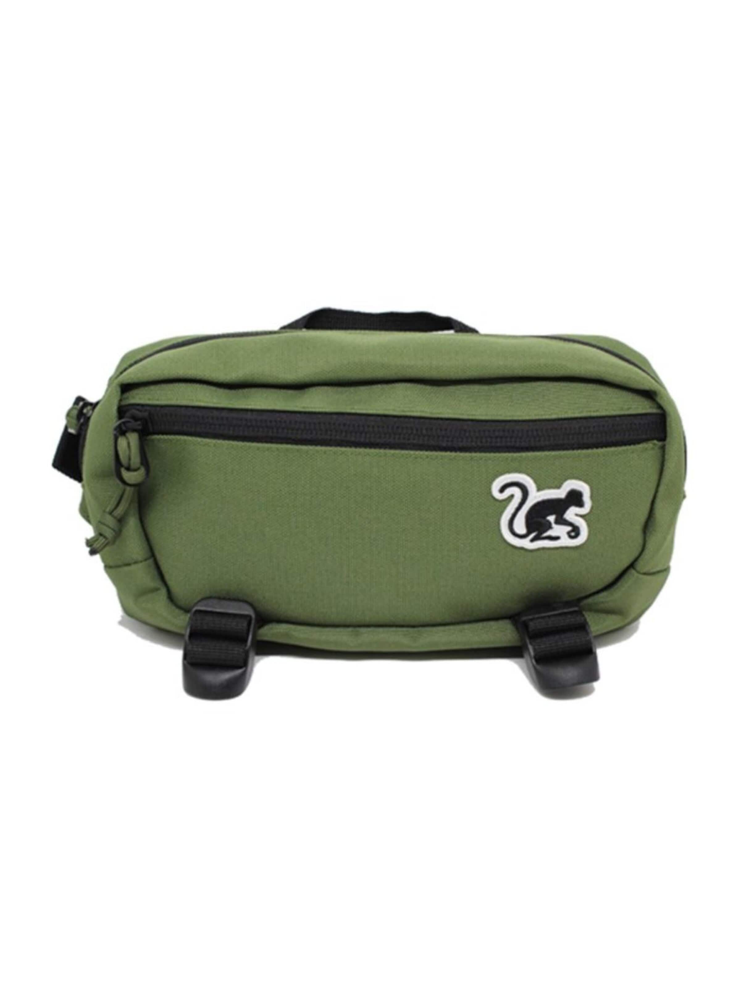 Surf Monkey - Bolsa de cintura em verde: frente