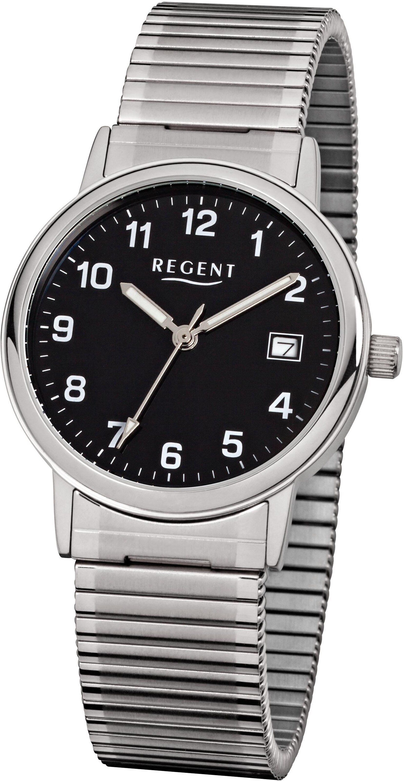 REGENT Analog Watch in Silver: front