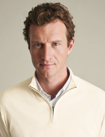 Charles Tyrwhitt Sweater in Beige: front