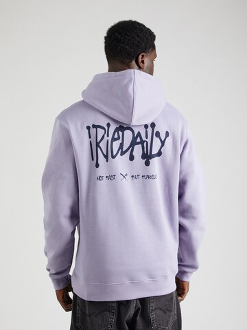 Iriedaily Sweatshirt 'Not Fast' in Purple: front