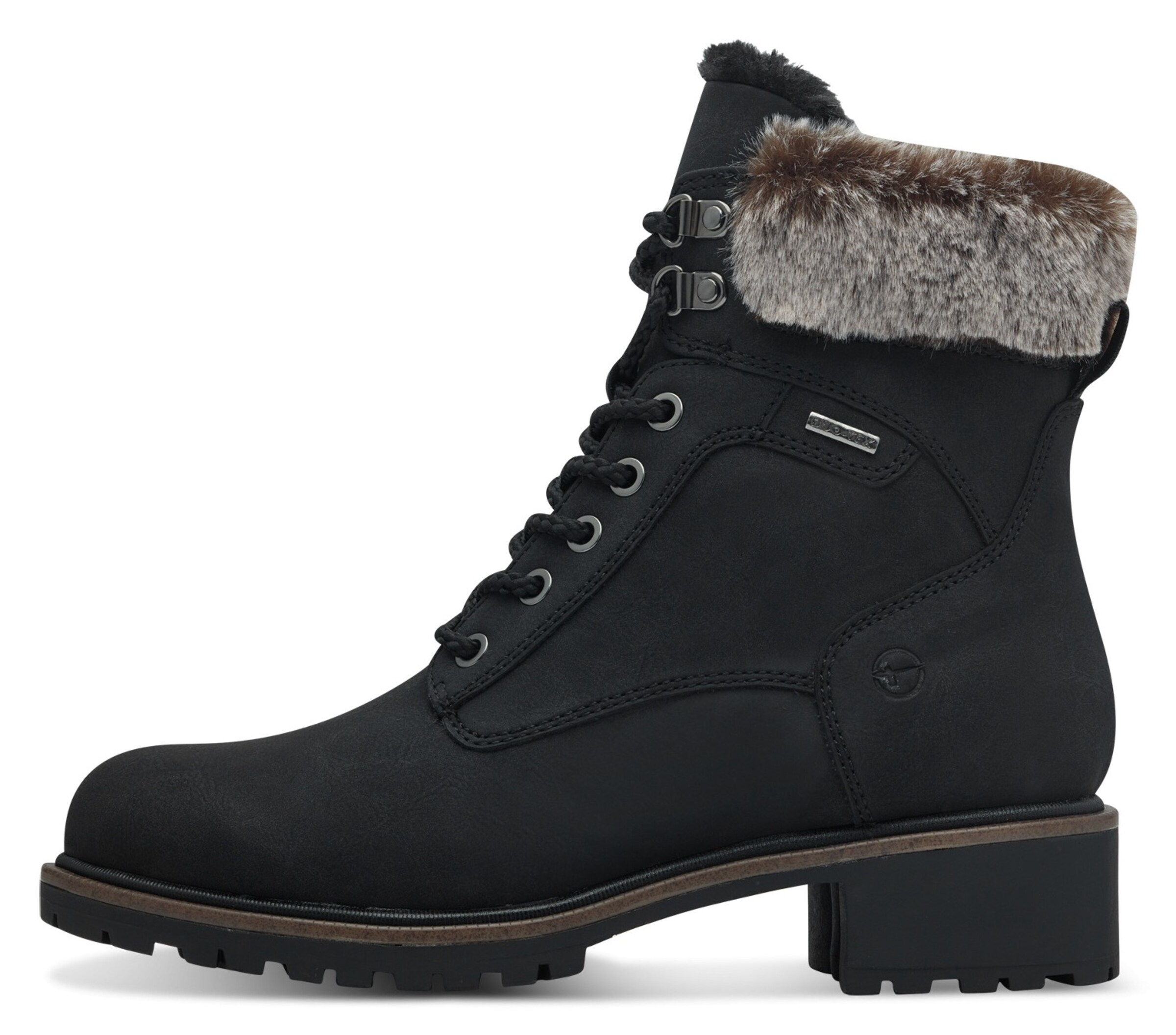 Tamaris Schnürstiefelette in Schwarz