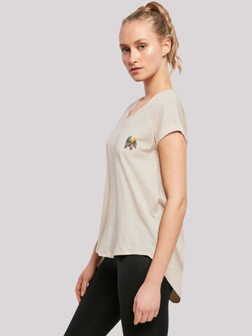 F4NT4STIC Shirt 'Rainbow Turtle' in Beige