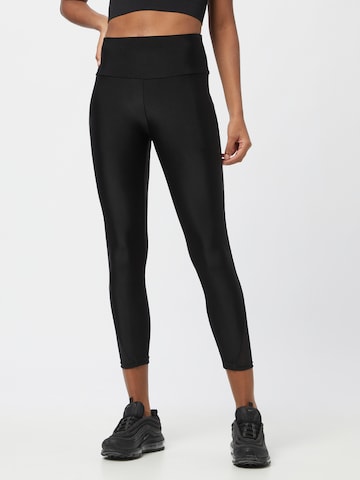 Urban Classics Skinny Leggings in Black: front