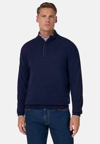 Pull-over Boggi Milano en bleu : devant