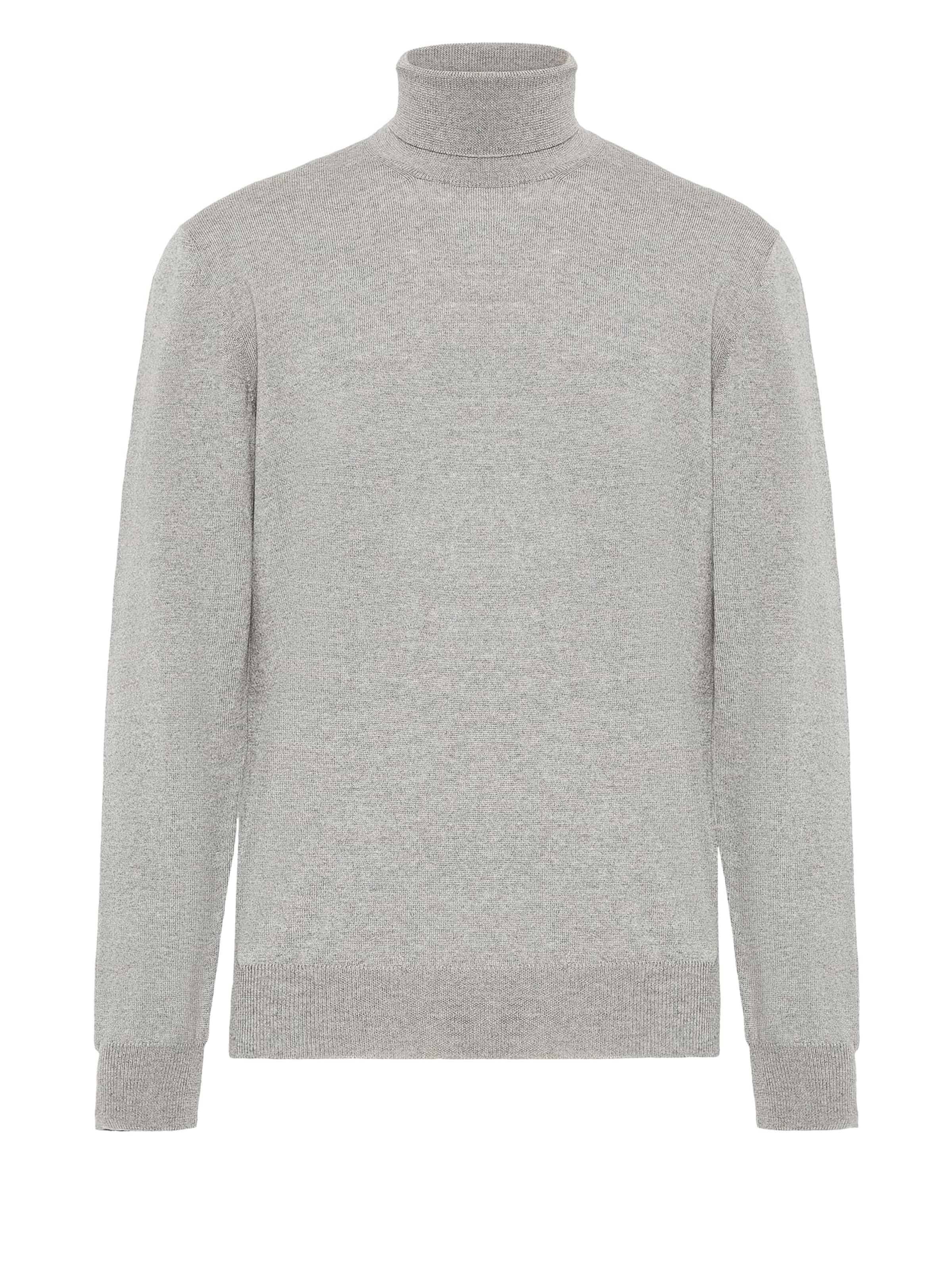 Boggi Milano Sweater 'Polo' in Grey: front