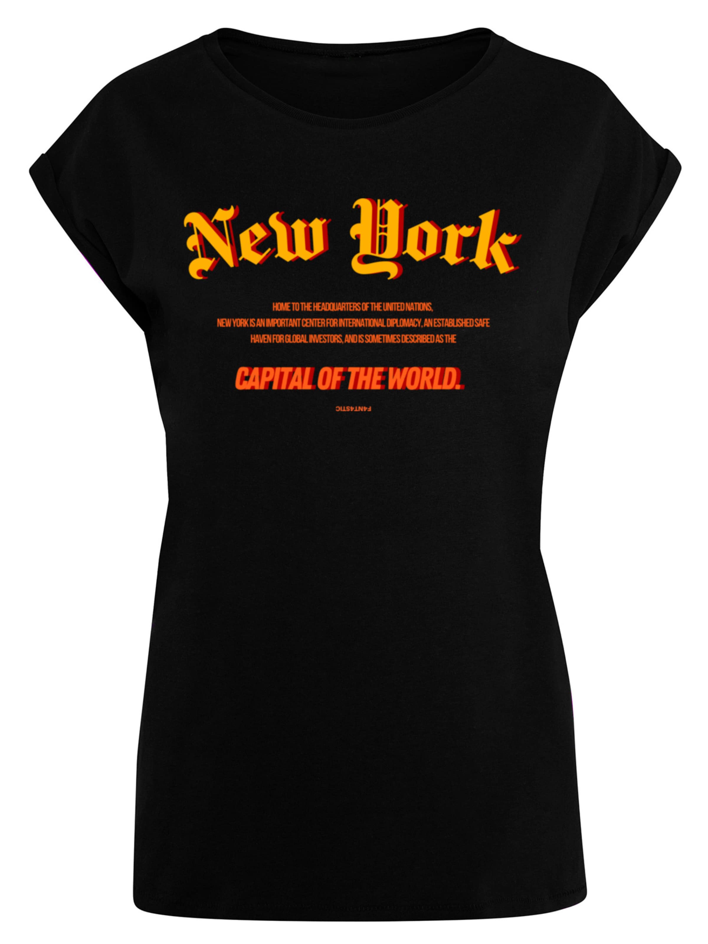 T-shirt 'New York COTW' F4NT4STIC en noir : devant