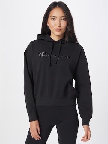 Champion Authentic Athletic Apparel Sweatshirt in Black: front