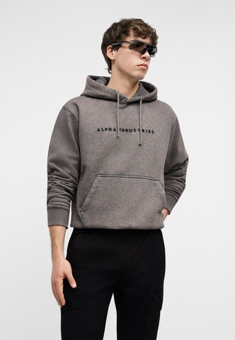 Felpa di ALPHA INDUSTRIES in grigio