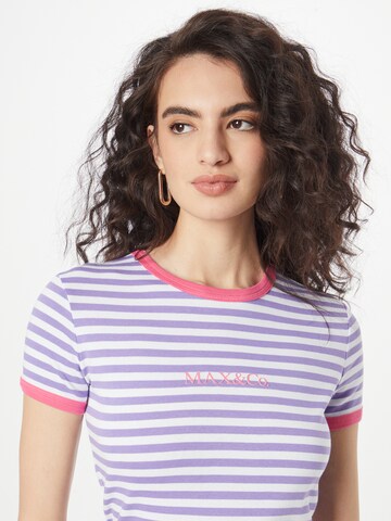 Maglietta 'ORARIO' di MAX&Co. in lilla