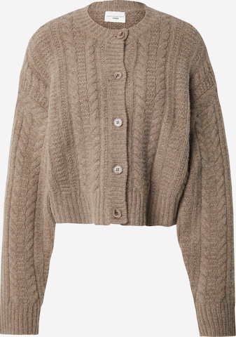 ABOUT YOU x Marie von Behrens Knit Cardigan 'Rosie' in Beige: front