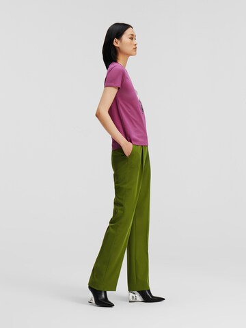 Karl Lagerfeld Majica ' Ikonik ' | vijolična barva