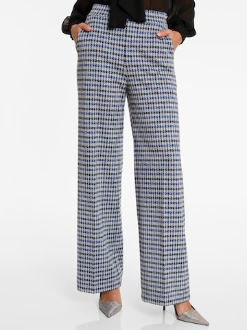 Ana Alcazar Wide Leg Bügelfaltenhose 'Astina' in Blau: Vorderseite