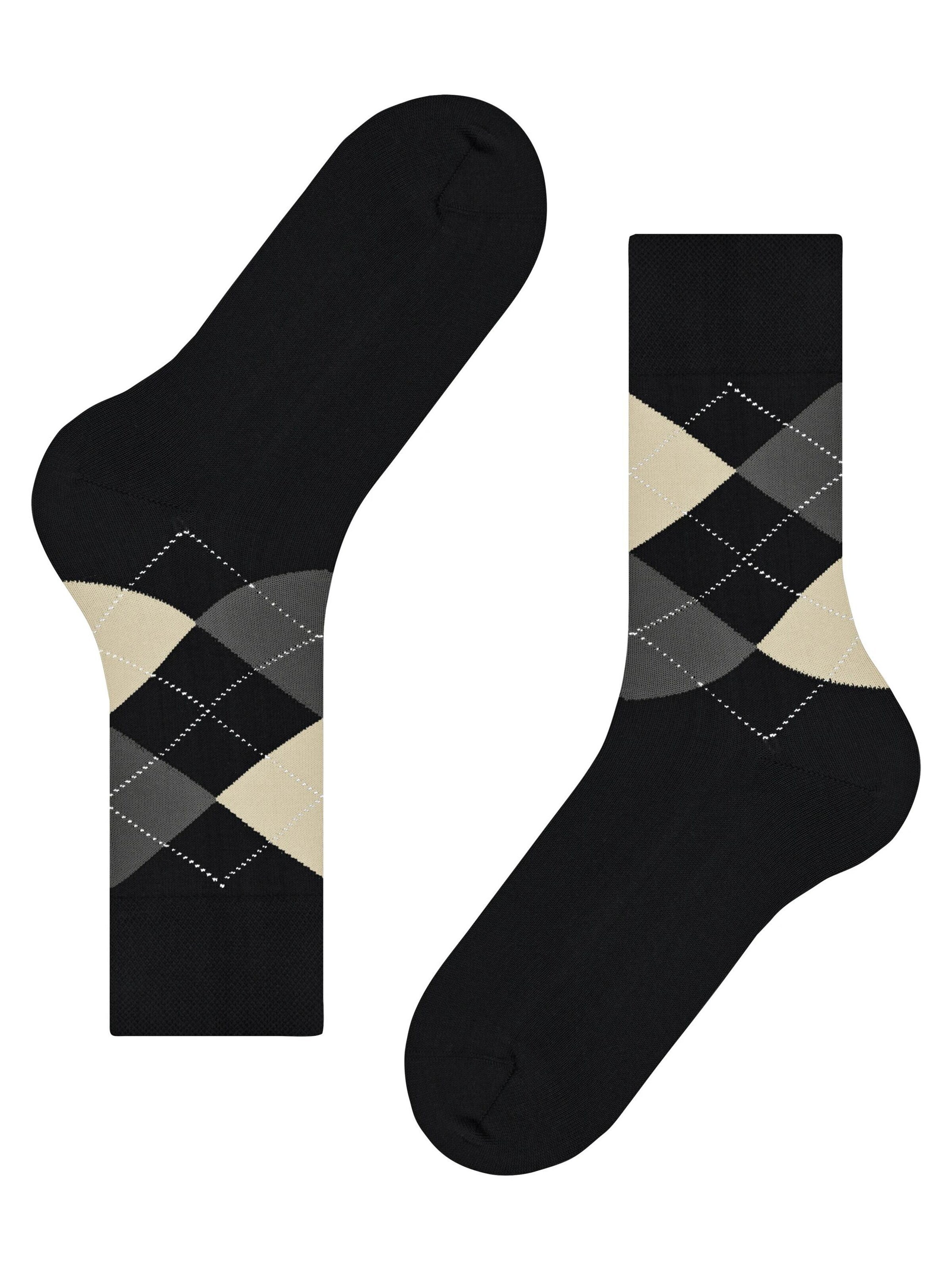 FALKE Socken 'Sensitive Argyle'‌ in Schwarz