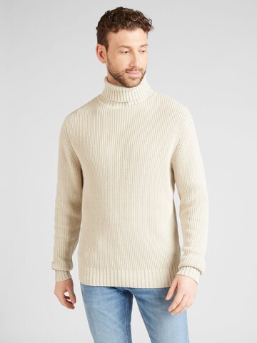 TOPMAN Sweater in Beige: front