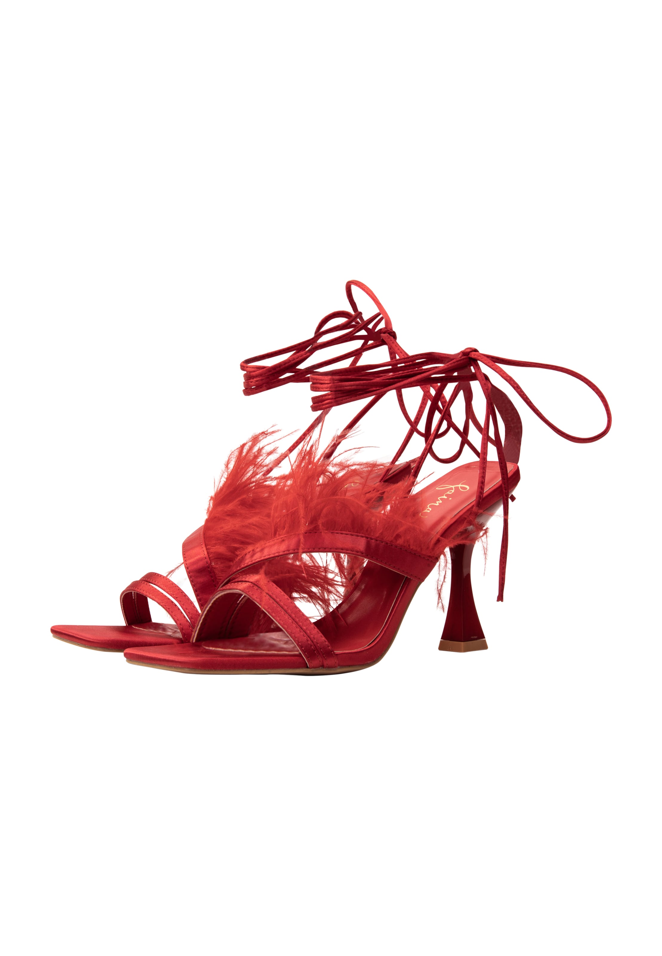 raudona faina Sandalai