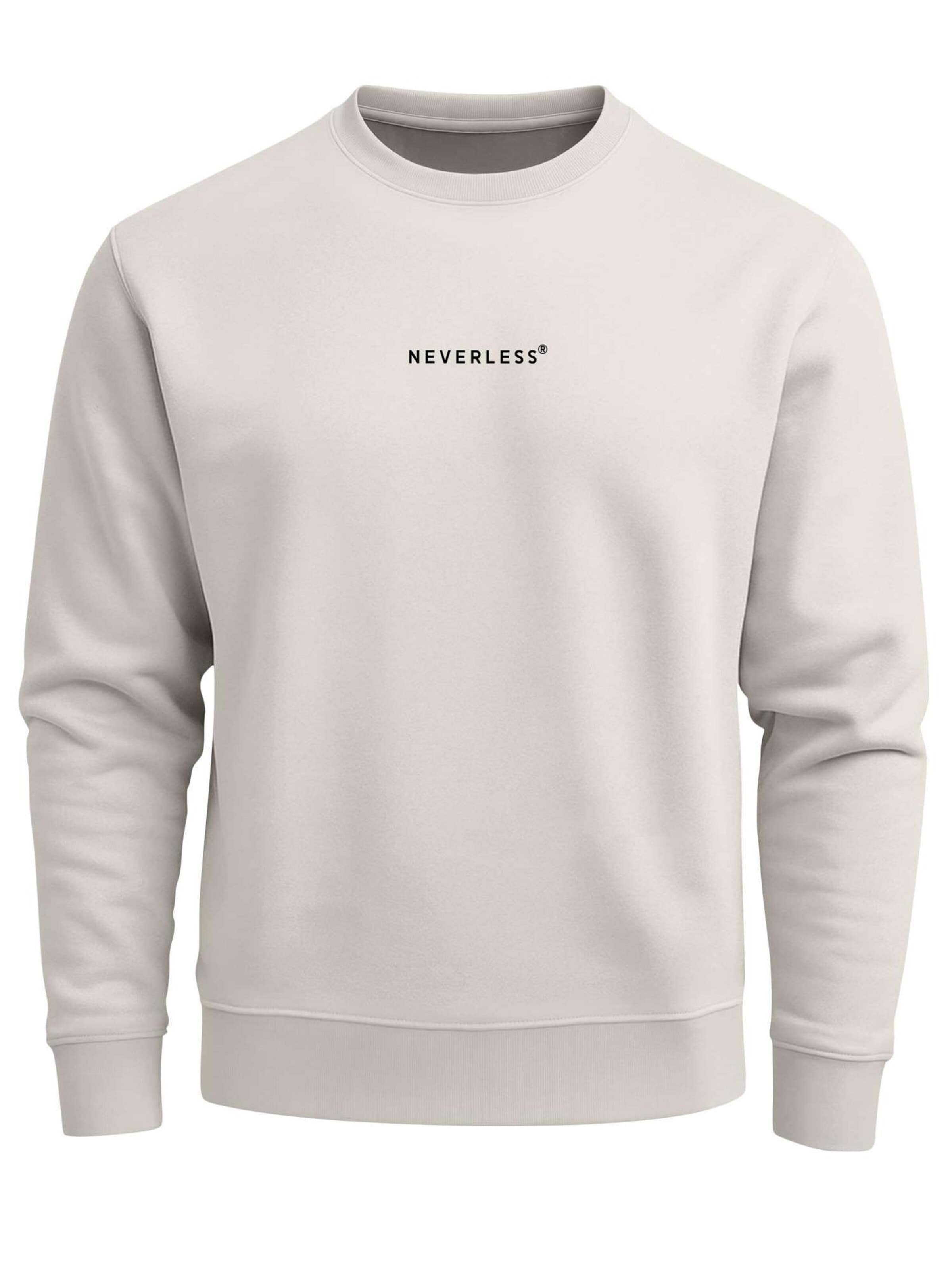 Neverless Sweatshirt 'Offline Club'‌‌ in Beige: Vorderseite